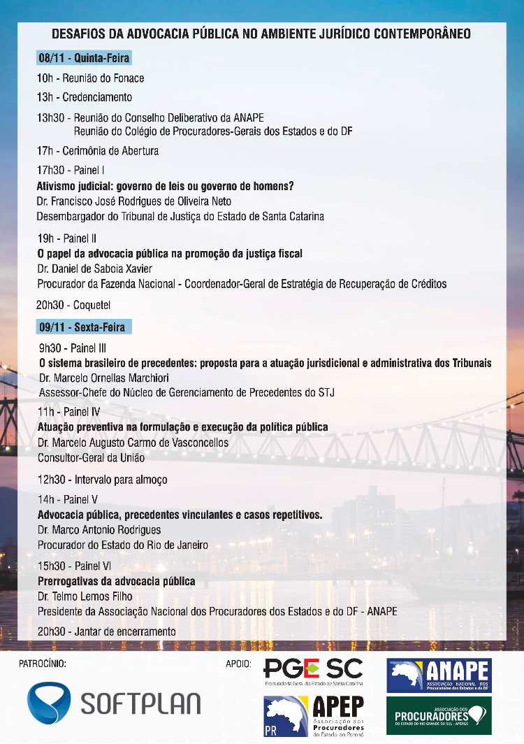 Programação - Encontro Procuradores